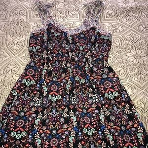 Women’s Multicolored Xhilaration Maxi Dress